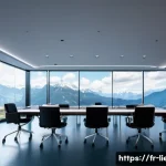 Home 21 리히텐슈타인의 스타트업 지원 정책 - **Prompt:** A sleek, modern FinTech conference hall in Vaduz, Liechtenstein, bustling with diverse, ...