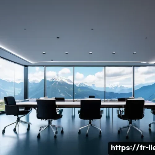 Home 33 리히텐슈타인의 스타트업 지원 정책 - **Prompt:** A sleek, modern FinTech conference hall in Vaduz, Liechtenstein, bustling with diverse, ...